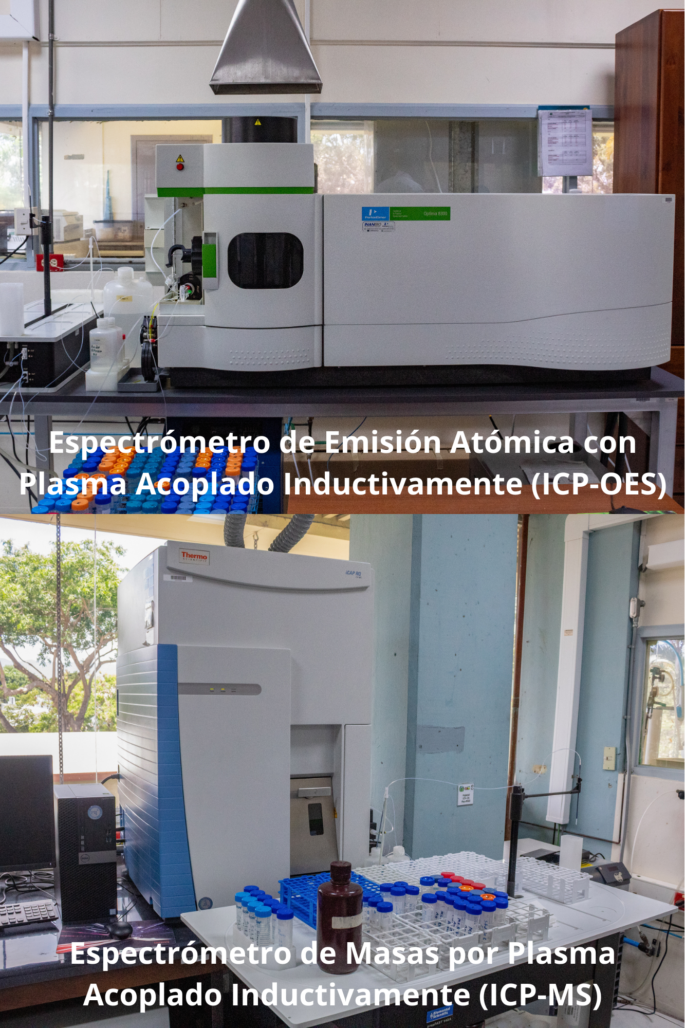 Equipos ICP-OES e ICP-MS